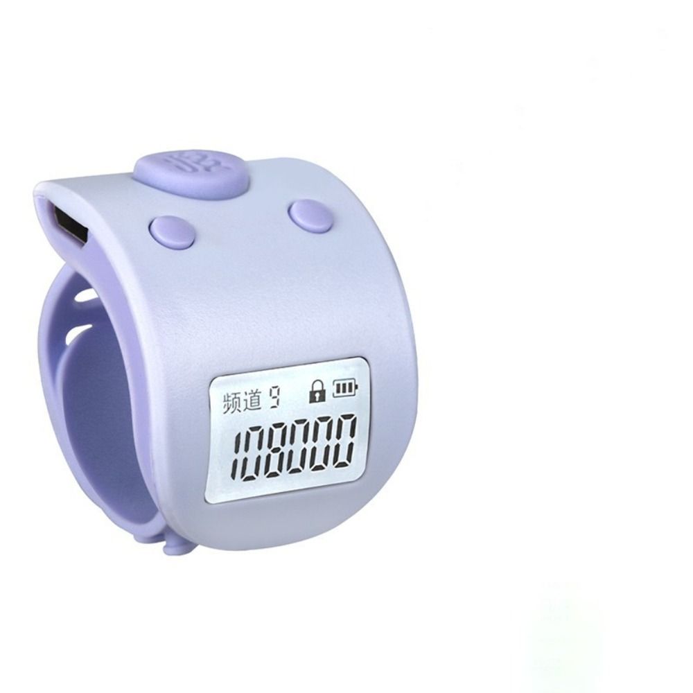 Prayer Digital Rechargeable Hand Tally Counter 9 Digit Electronic Finger Ring Counters Clicker