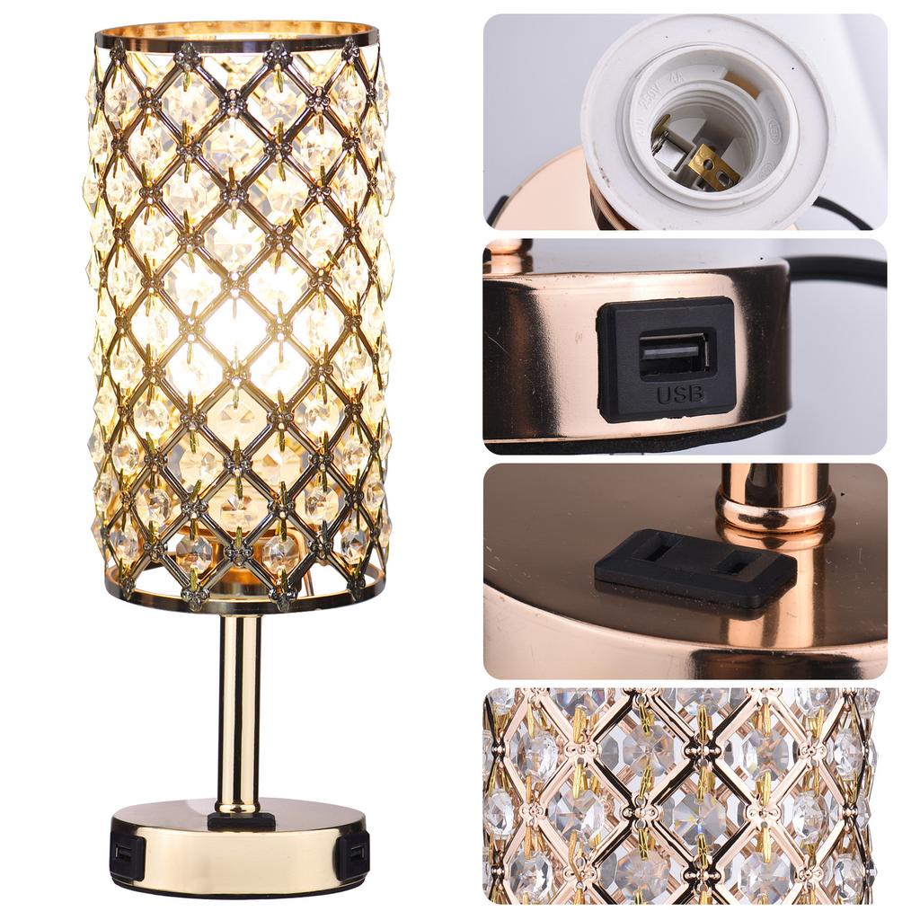 2PCS Table Lamp LED Desk Lamp with Touch Control Dimmable 3  S of Brightness Adjustment Bedside Lamp Reading Lamp for Living Room Bedroom Restaura