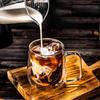 1/2/4pcs Double Wall High Borosilicate Glass Mug Heat Resistant Handle Coffee Milk Juice Water Cup 250/400ml
