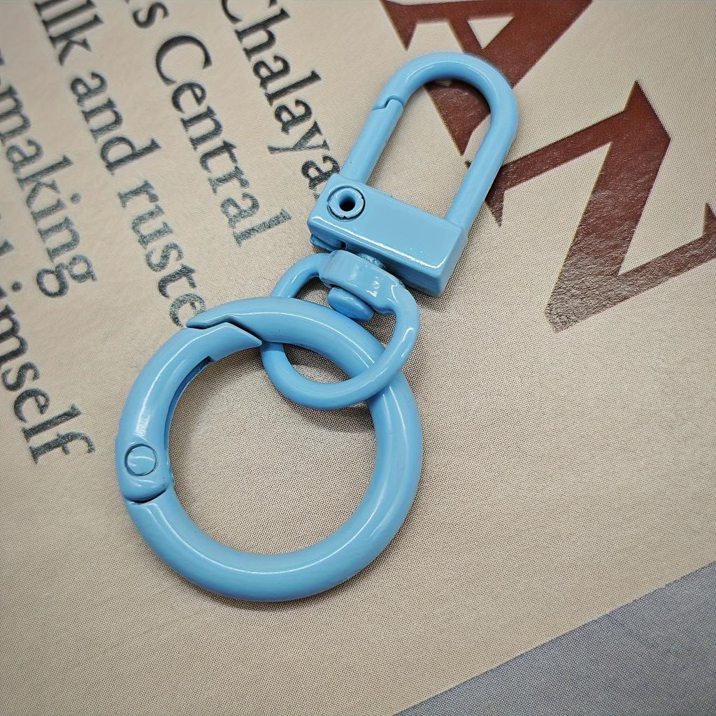 Handmade DIY Jewelry Making Keychain Hanging Ring Colorful Spring Buckle Candy Color Doll Bag Buckle Universal Buckle