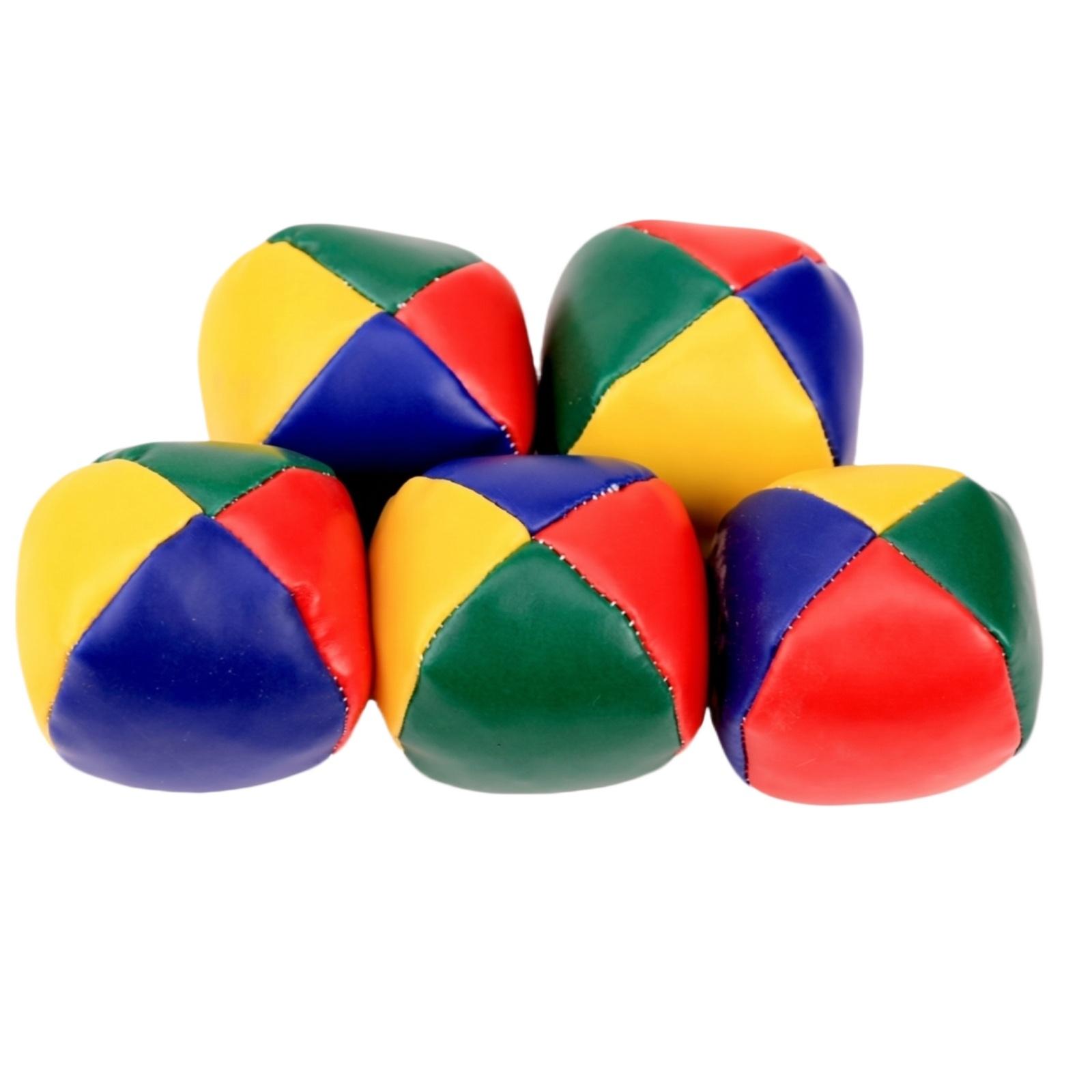 

Set of 6 PVC Round Bean Bags for Kids Juggling Ball Indoor Outdoor Game Soccer Style Durable Material One Size