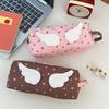 Cute Angel Wings Pencil Bag School Students Large Capacity Pen Case