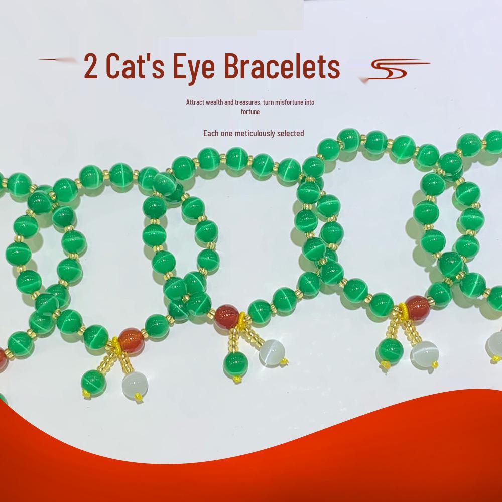 Ethnic Cat s Eye Bracelet: Simple Natural Women s Gift for Best Friend