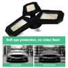 Deformable Bulb 3 Panels 40/60/80w Workshop Lighting Industrial Lighting For Garage Warehouse Emergency Hot Ceiling Light Newest