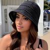 Summer Knitted Fisherman's Hat Fashionable, Versatile, Breathable, Foldable Basin Hat Outdoor Travel Sunscreen Hat