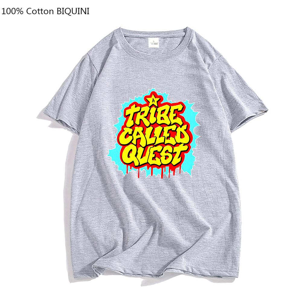 A TRIBE CALLED QUEST ATCQ T-shirts MEN Cool Fashion Anime Print Tshirts 100% Cotton T Shirts Four Seasons Casual Aesthetic Full