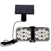 2108 Solar Power Waterproof ABS Dual Sensor Light Head Solar Wall Light