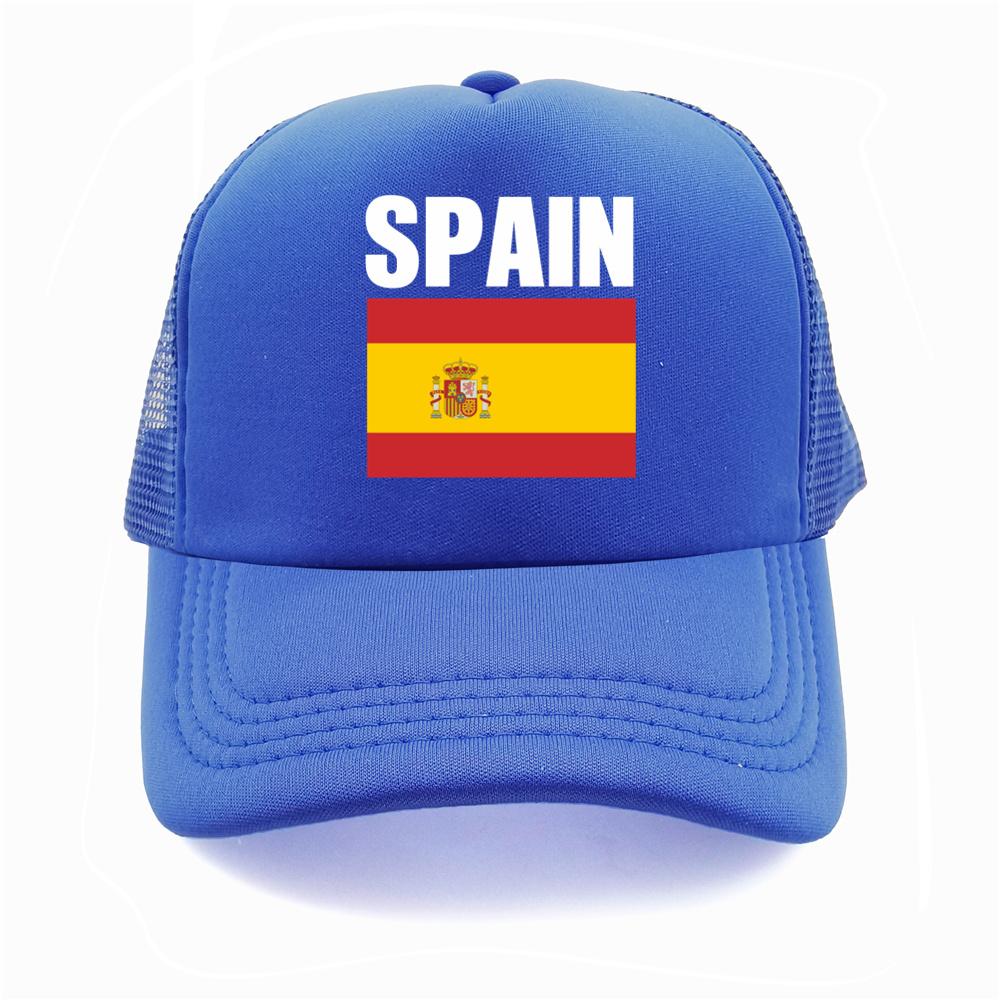Flag Of Spain Baseball Cap For Women Unisex Country Proud Mesh Net Trucker Hats Summer Breathable Snapback Dad Gift Caps