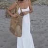 New Style Vacation Casual Long Dress Summer Cotton Elegant Suspender Women
