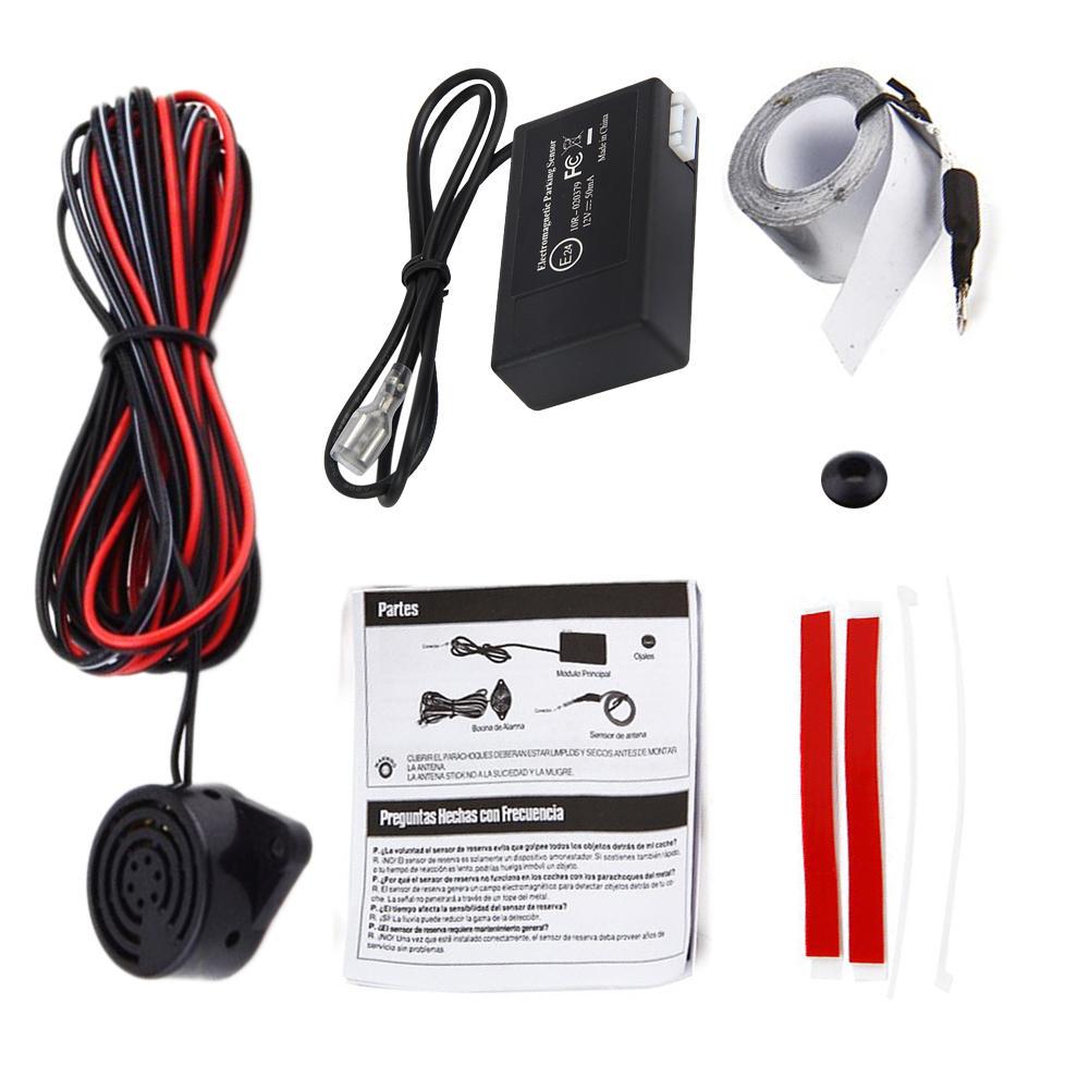 Electromagnetic Auto Car Parking Sensor Reversing Reverse Backup Radar with Buzzer Alarm No Drill No Hole Car Detector set