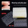 Double-Sided High-Adhesion Nail Art Jelly Glue - 50 Sheets of No-Trace, Long-Lasting Wearable Nail Stickers