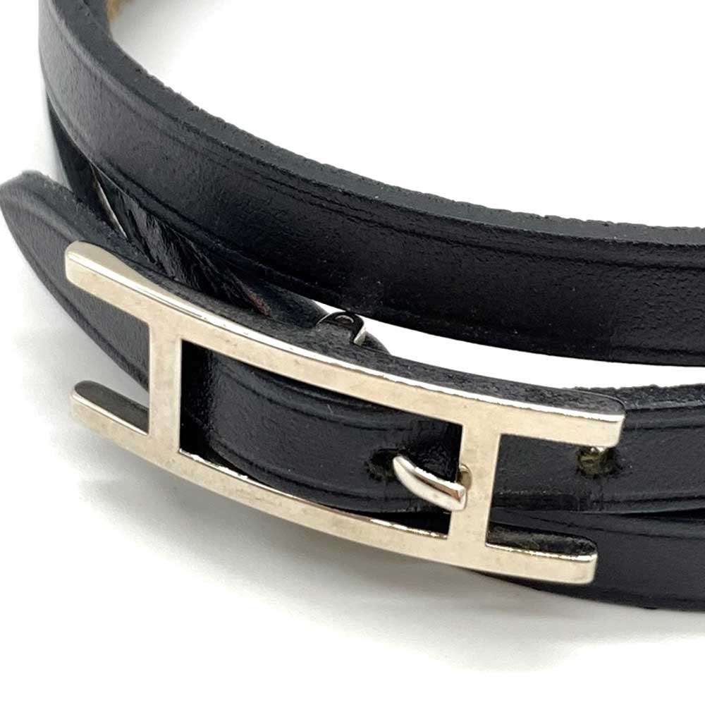 Used HERMES Apibracelet leather Women