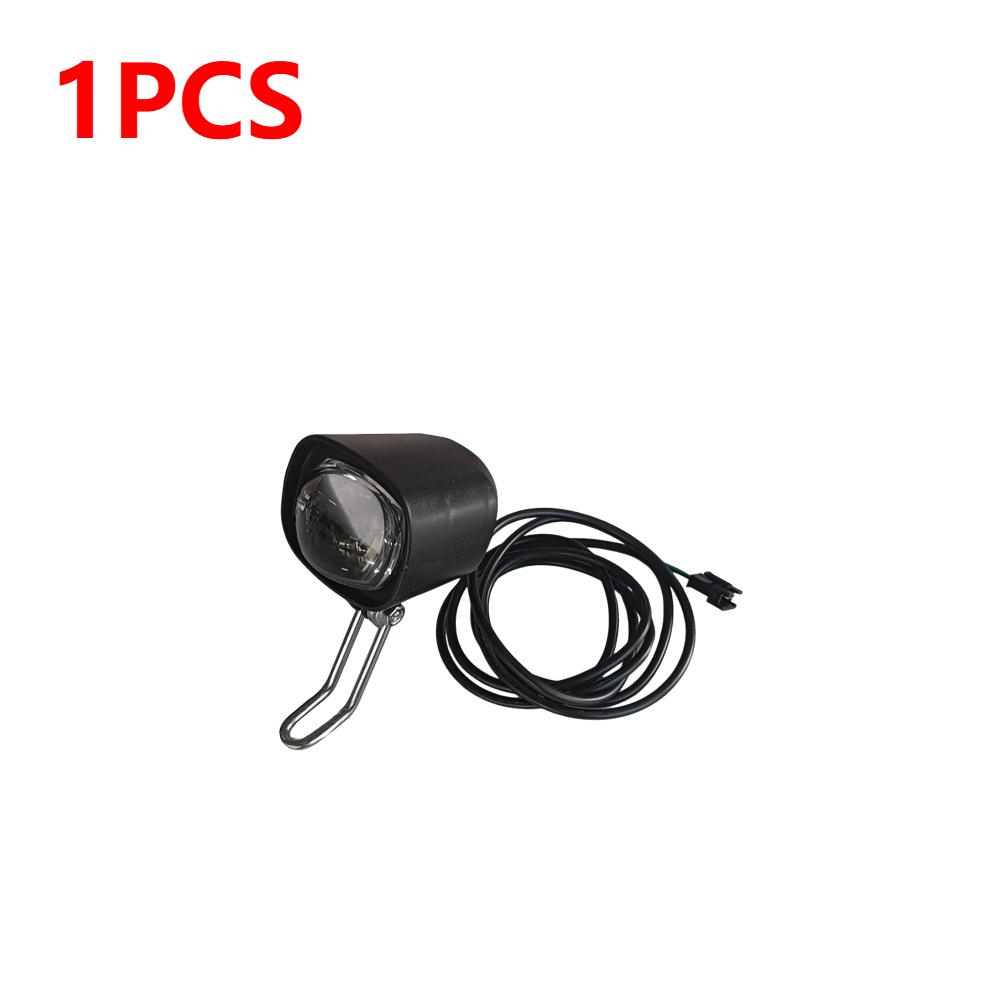 1-3PCS Electric Bike Horn Headlight Scooter Ebike E Bike LED Front Light 36V-60V Waterproof Motorcycle Front Lamp Accessories