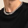 Europäischer und amerikanischer Hip-Hop-Stil personalisierte kubanische Kette Halskette für Männer, volle Diamant-Schlüsselbein-Kette für Männer, einfaches Nischen-Accessoire