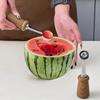WORTHBUY 304 Stainless Steel Fruit Scoop Standing Melon Baller Scoop Ice Cream Scoop Watermelon Carving Knife Kitchen Gadgets