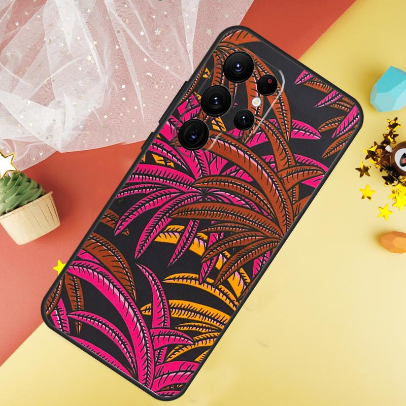African Wax Print Design Phone Case For Samsung Galaxy S26 S25 Ultra S23 FE S21 S20 S22 S24 Ultra S10 Plus Cover Coque