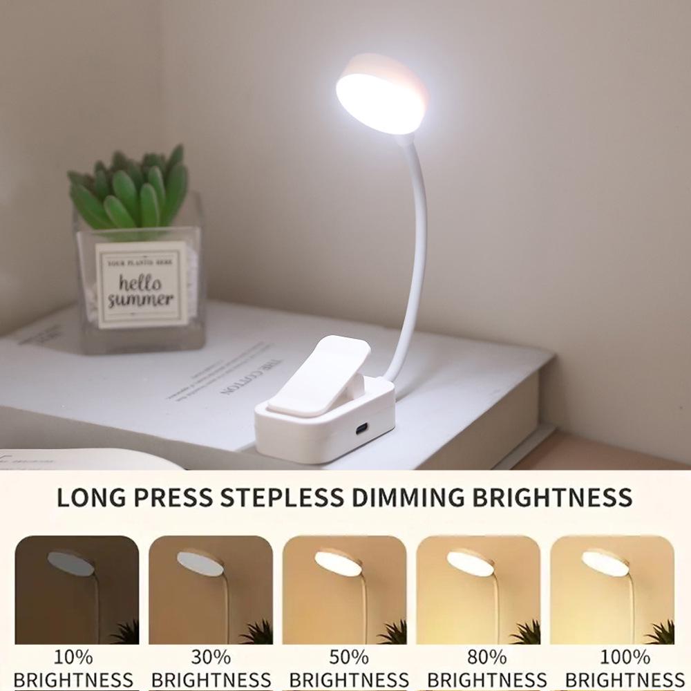 Compact Clip-On Book Light: Creative Bedside, Study, or Dorm Room Eye Protection Lamp
