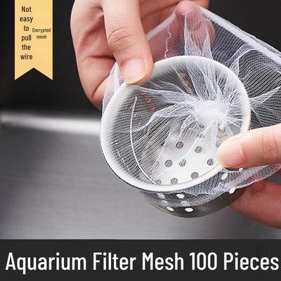 ZISIZ Disposable Sink Strainer Mesh Bags with Drawstring