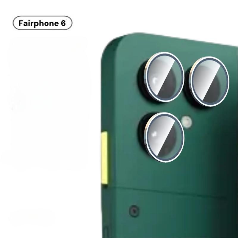 Für Fairphone 6 Aluminiumlegierung Glas Kameraobjektivschützer für Fairphone6 FAIRPHONE FAIRPHONE6 Rückseitenobjektiv Schutzfolie Hülle
