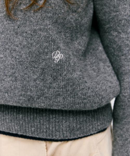 DEPOUND Wool Blend Round Pullover [Grey]