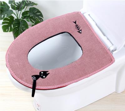 1 pz bagno di casa morbido impermeabile con cerniera coprisedile WC tappetino Closestool