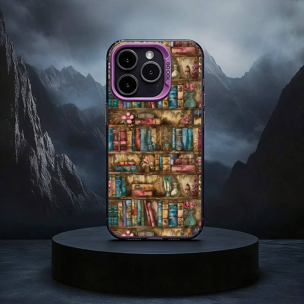 

C-Creative B-Bookshelf Black Candy silver phone case Phone Case For iPhone17,16,15,14,13,12,11 Plus,Pro Max iPhone13PROMAX