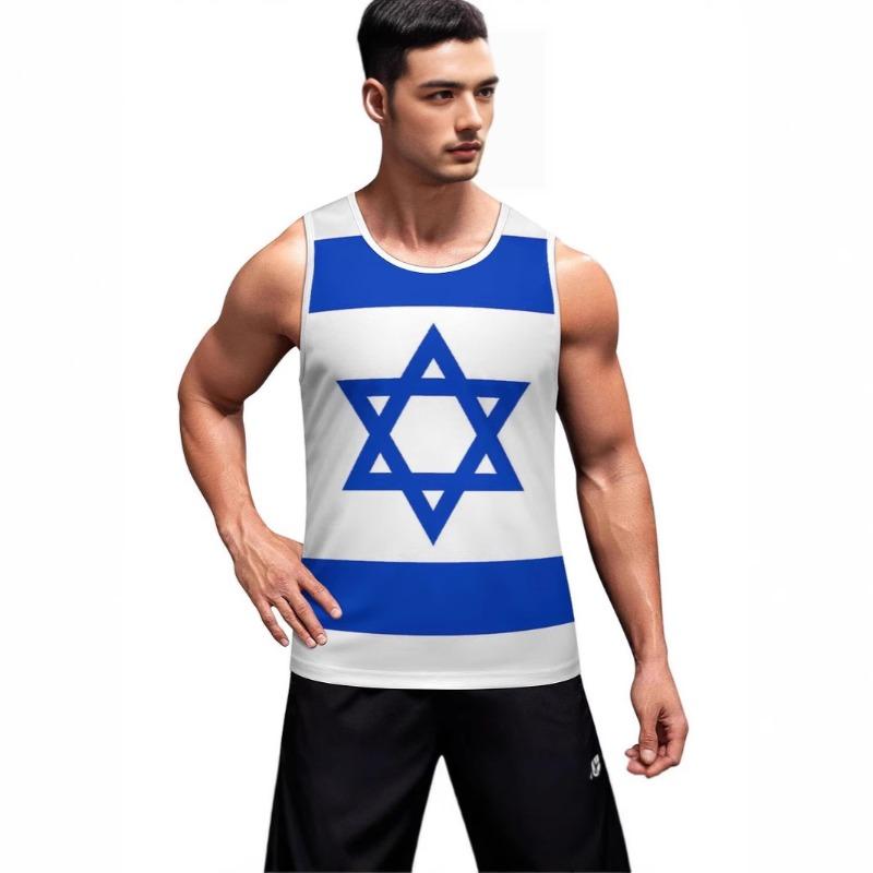 Pánské chladivé tílko s širokými rameny na jaro a léto s kulatým výstřihem, temperamentní styl ramen pro pánské tričko