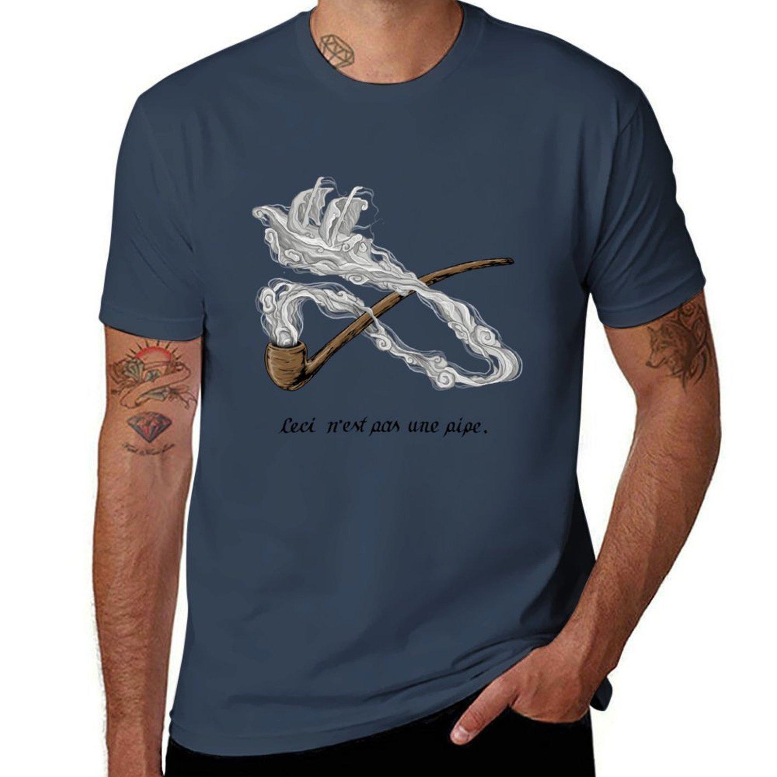 ceci nest pas une pipe TShirt Big and Tall Crew Neck Tee S