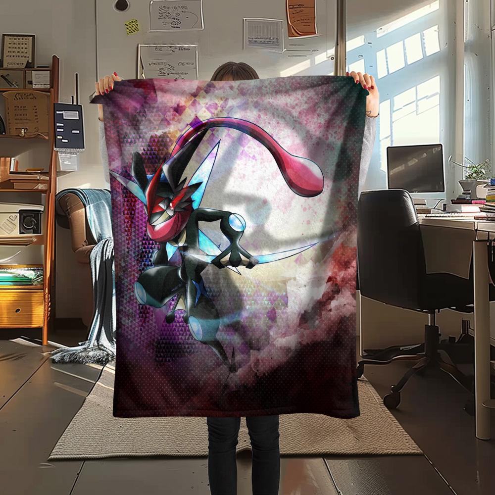 Mugen the Frog  Print Flannel Blanket, High quality Comfortable for All Seasons, Home Decor, Warmth and Comfort