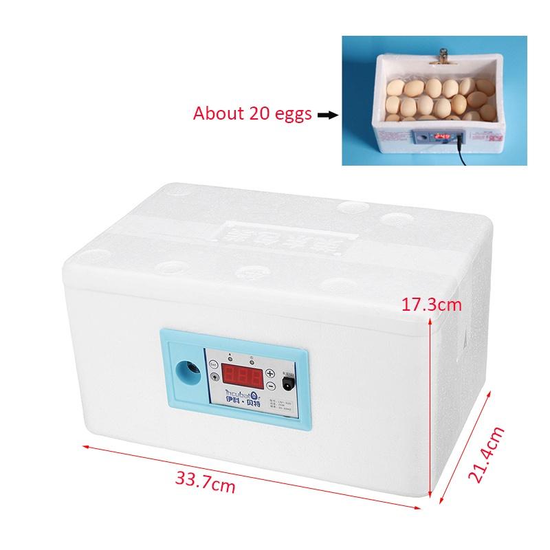 Automatisk Temperaturkontroll Digital Vattenbädds Inkubator Kycklingkläckare DC12V
