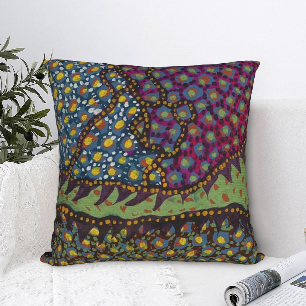 Yayoi Kusama - Batik Pillowcase Polyester Cushion Cover Decoration Throw Pillow Case Cover Home Square 45*45cm