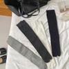 Cotton Split Toe Socks Two Toe Mid-Calf Socks Calf Socks Autumn Winter Vertical Strips Japanese Tabi Socks Clogs Socks