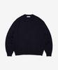 Seutaendeuobeo Crop Round Neck Knit [Dark Navy]