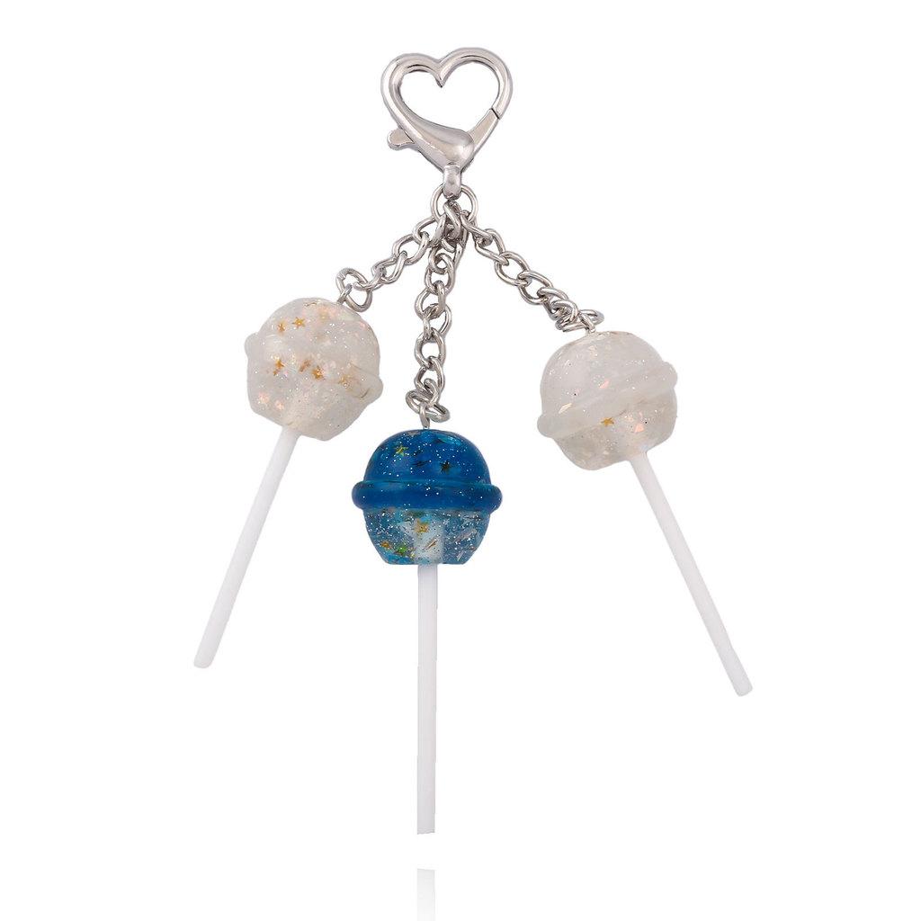 Cute Lollipop Shape Car Bag Pendant With Zinc Alloy For Gifts And Decorations