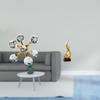 Sphere Figurine Tabletop Ornament Modern Abstract Fire Statue Decorative Sculpture for Desk Office