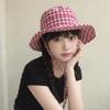 Lattice Y2k Fishmen Hat UV Protection Bucket Hat Fashion Wide Brim Sun Hat  Fishing