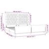 Bed Frame with Headboard Black 180 x 200 cm Velvet