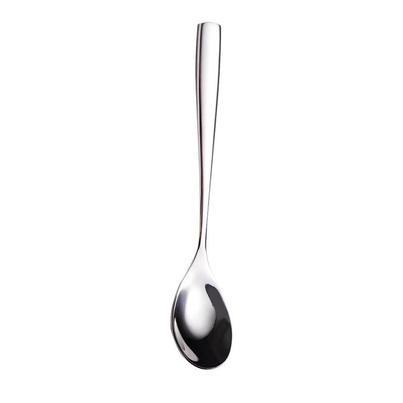 304 stainless steel heavy western food teaspoon coffee stirring spoon 4mm thick square handle children's soup more western tableware