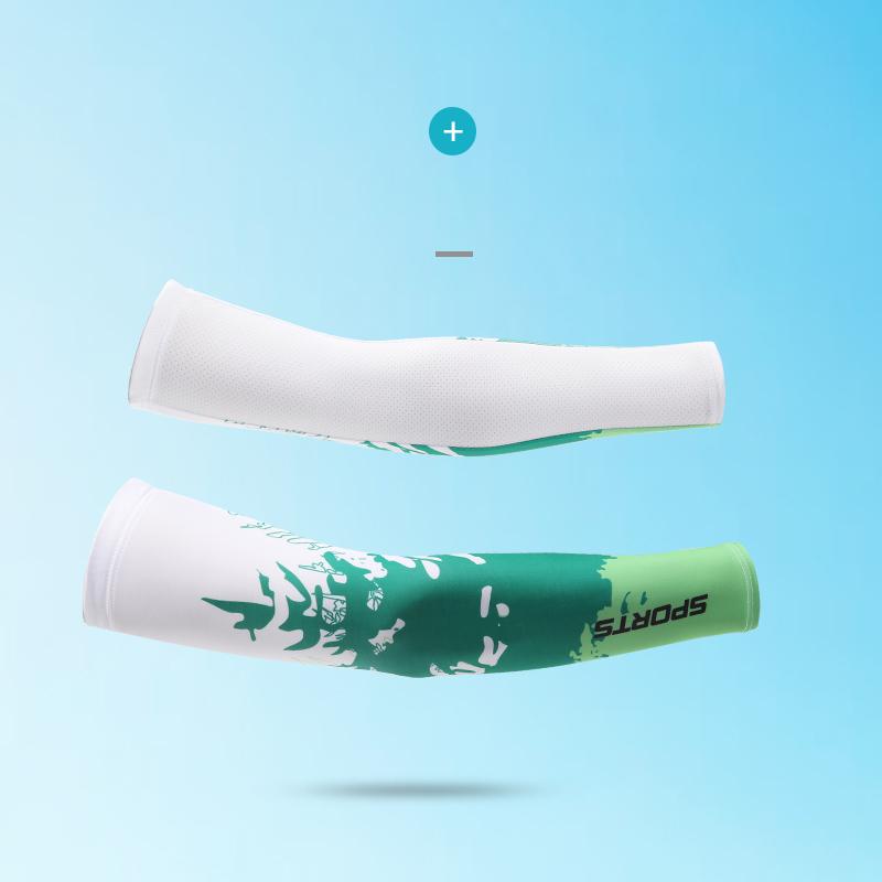 Custom Outdoor Compression Ice Silk Long Gloves Summer Sun Protective Arm Sleeve