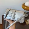 Solid Women Underarm Shoulder Side Bag Small PU Leather Handbag And Purse Vintage Luxury Brand Lady Flap Crossbody Sling Bag