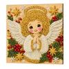 DIY Pearl Bead Painting Kit with Frame 11x11cm Christmas Self-Adhesive Canvas Art Craft Full Drill