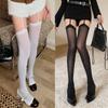Sexy Rhinestone Thigh High Stockings Sparkling Crystal Garter Belt Socks for Women Girls Glamorous Party Nightwear Evening Club