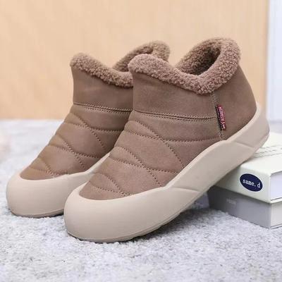 Fashion Women Thickened Warm Short Plush Waterproof Snow Boots Trend Winter New Slip-on Ankle Boots Woman Non Slip Platform Cotton Shoes