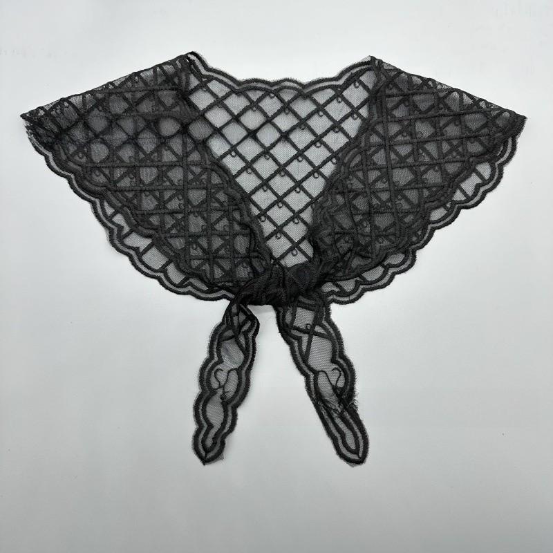 Silk Scarf Summer Lightweight Lace Floral Wrap For Women