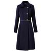 Troloman Women's Padded Wool Blend Mid-Length Work Coat
