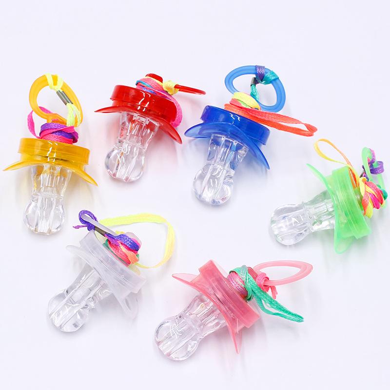 

Children Flash Simulation Pacifier LED Light-emitting Party Party Bar Whistle Light Pacifier Atmosphere Props Light-emitting Toy