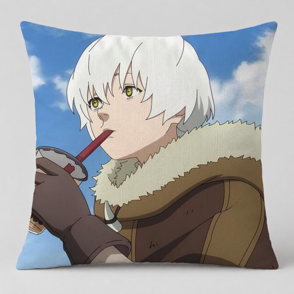 Anime To Your Eternity Cushion Cover Short Plush Cushion Cover Double Sided Print Washable Sofa Pillowcase Home Decor Gift