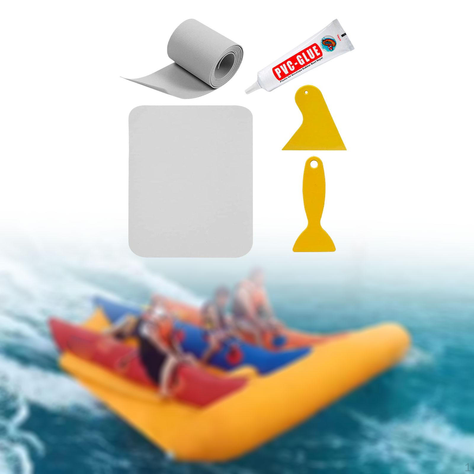 

Заплатка для каяка Сделай сам Надувные буи для бассейна Ремонтная лента с клеем 60 мл Чехол для лодки для каноэ серый