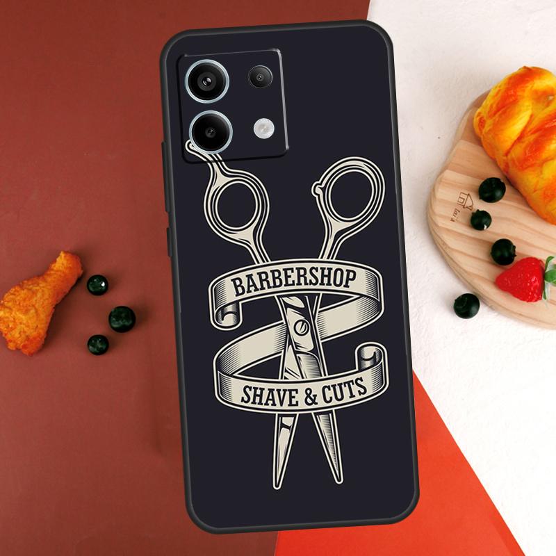 Barber Shop Hair Stylist Salon Case For Xiaomi Redmi Note 14 13 Pro 9 10 11 12 Pro 10S 11S 12S Redmi 14C 13C 10C 12C Coque