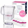Bwt Aqualizer Filter Jug 2.6 L, 4X Mg2+ Cartridge Soft Water Bwt